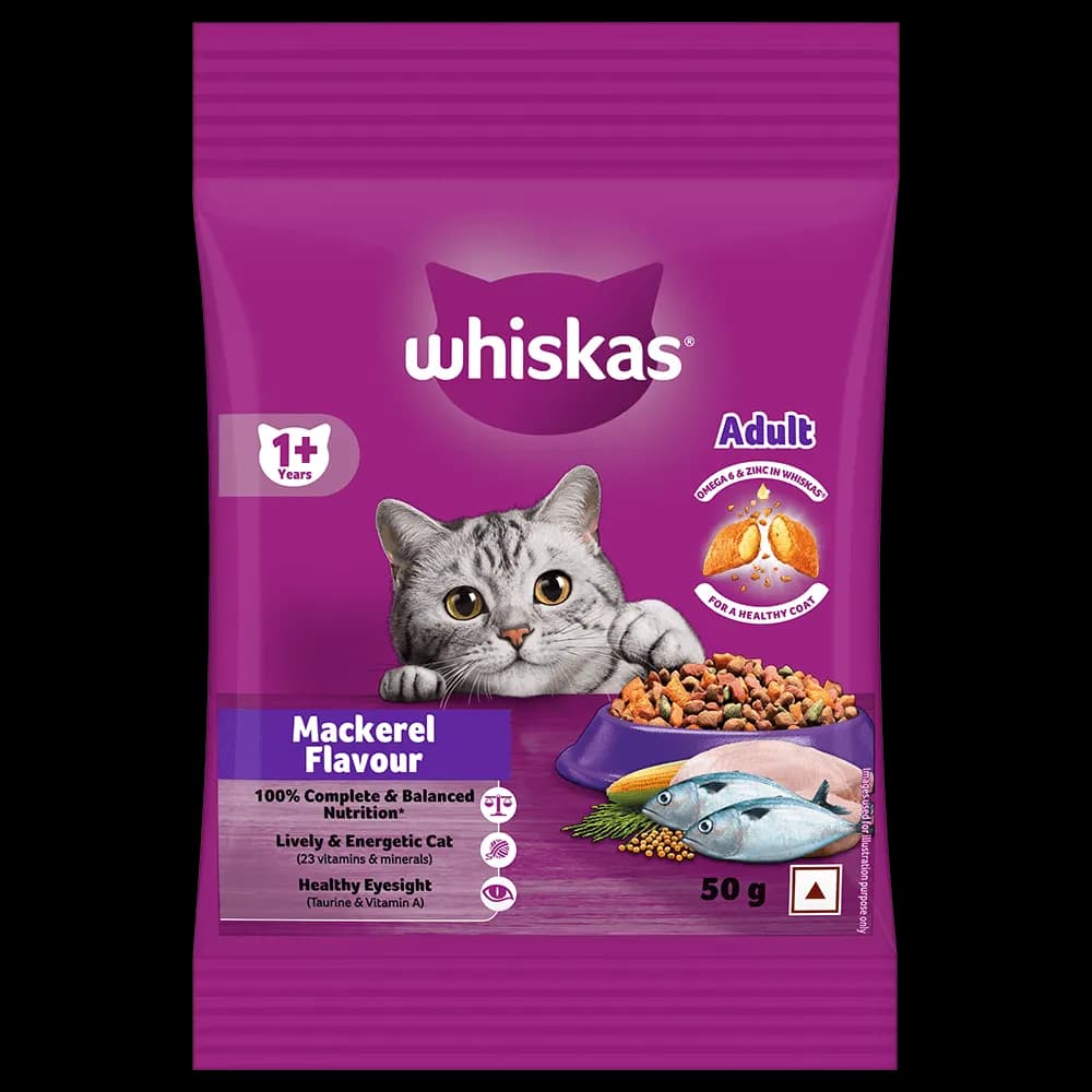 Whiskas Adult Dry Cat Food Mackerel