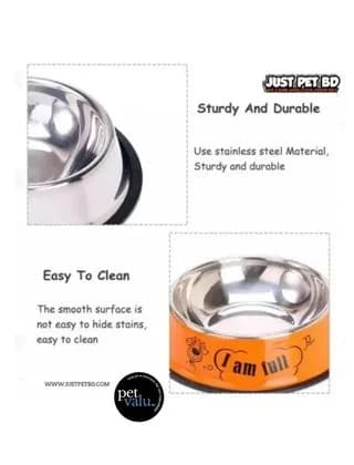 Cat & Small Dog Stainless Steel Bowl (22cm)