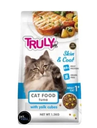 Truly Grain Free Super Premium Cat Food Skin & Coat Tuna 1.5KG