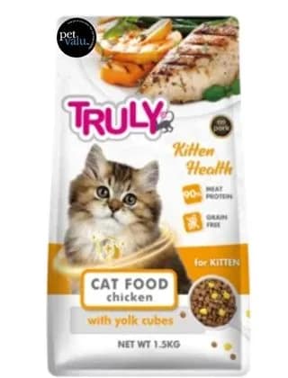 Truly Grain Free Super Premium Cat Food Kitten Health Chicken 1.5KG