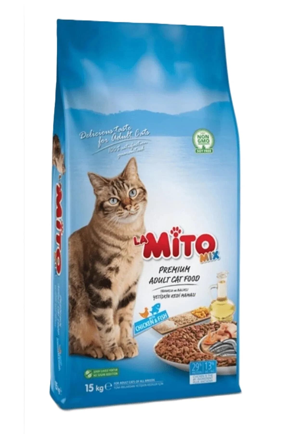 Mito Premium Adult Cat Food - Mix Chicken & Fish 15kg