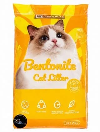 L Favourite Bentonite Litter Lemon Flavor 25L (20Kg)