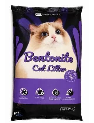 L Favourite Bentonite Litter Lavender Flavor 25L (20Kg)