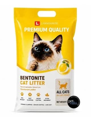 L Favourite Bentonite Litter Lemon Flavor 5L (4Kg)