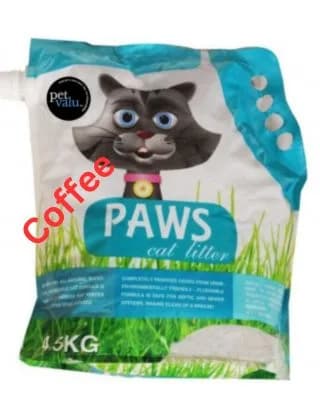 Paws Bentonite Cat Litter Coffee Flavor 6litter (4.5 Kg)