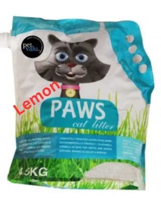 Paws Bentonite Cat Litter Lemon Flavor 6litter (4.5 Kg)