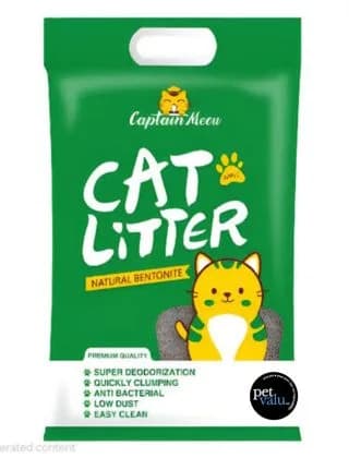 Captin Meow Bentonite Cat Litter Apple Flavor 5Litter (4Kg)