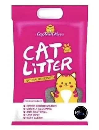 Captin Meow Bentonite Cat Litter Rose Flavor 5Litter (4Kg)