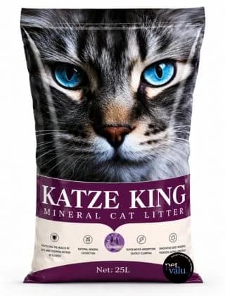 Katze King Bentonite Cat Litter Lavender Flavor 6Litter (4.5 Kg)