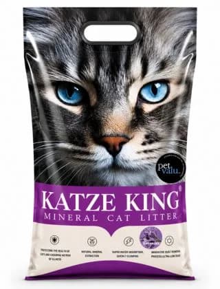 Katze King Bentonite Cat Litter Lavender Flavor 6Litter (4.5 Kg)