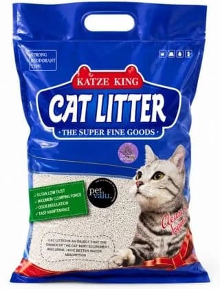 Katze King Bentonite Cat Litter Lavender Flavor 10Litter (8 Kg)