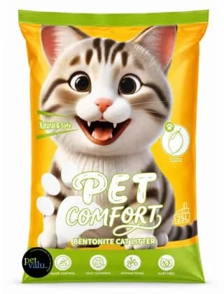Pet Comfort Bentonite Cat Litter Lemon Flavor 25litter (20 Kg)