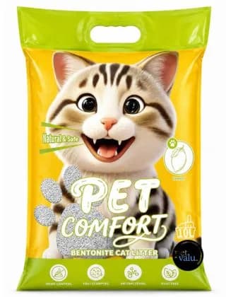 Pet Comfort Bentonite Cat Litter Lemon Flavor 10litter (8 Kg)