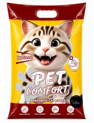 Pet Comfort Bentonite Cat Litter Coffee Flavor 10litter (8 Kg)