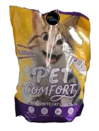 Pet Comfort Bentonite Cat Litter Lavender Flavor 5litter (4 Kg)