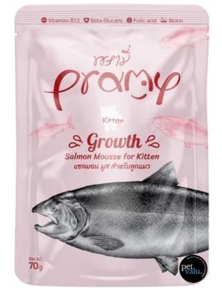 Pramy Cat Pouch Kitten GROWTH - Salmon Mousse 70gm