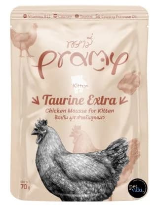 Pramy Cat Pouch Kitten TAURINE EXTRA - Chicken Mousse 70gm