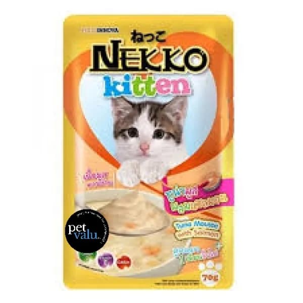 Nekko Kitten Pouch Tuna Mouse with Salmon 70gm70gm