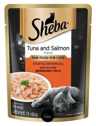 SHEBA CAT POUCH TUNA SALMON 70g