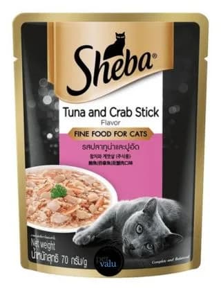 SHEBA POUCH CAT TUNA AND CRAB 70g