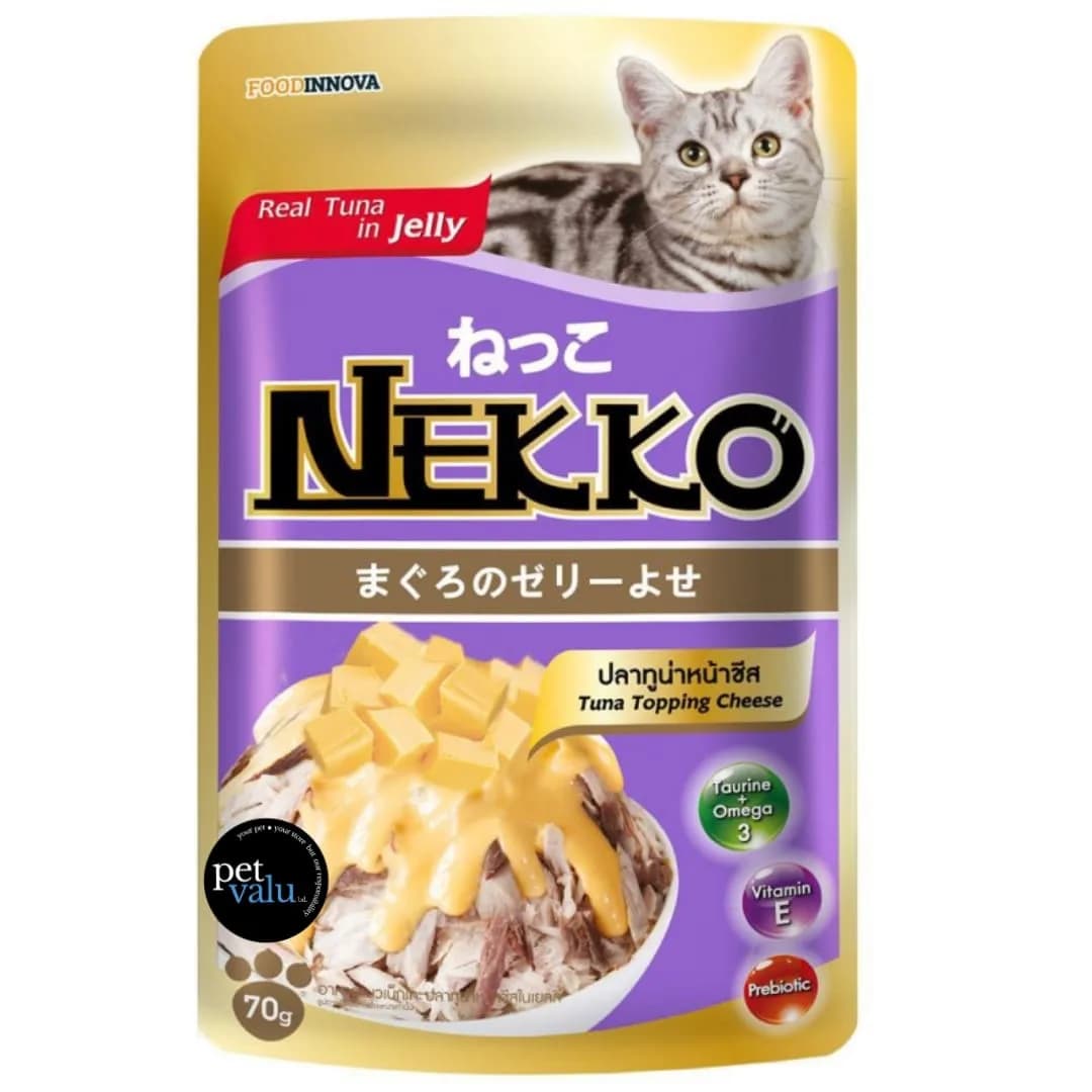 Nekko Pouch Tuna Topping Cheese 70gm