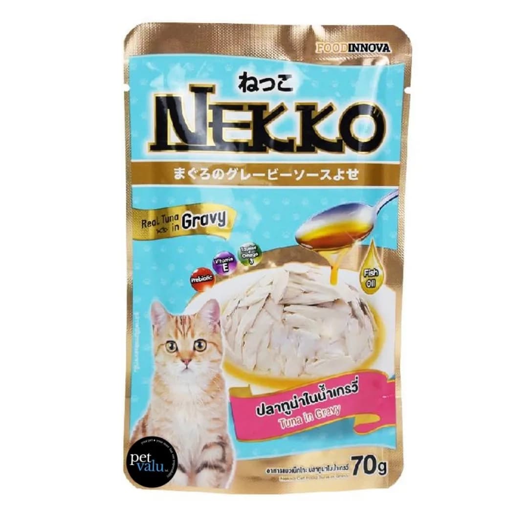 Nekko Pouch Tuna in Gravy 70gm